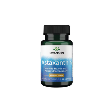Boost your immune health and antioxidant support with Swanson's Astaxanthin 4 mg, featuring 60 softgels.